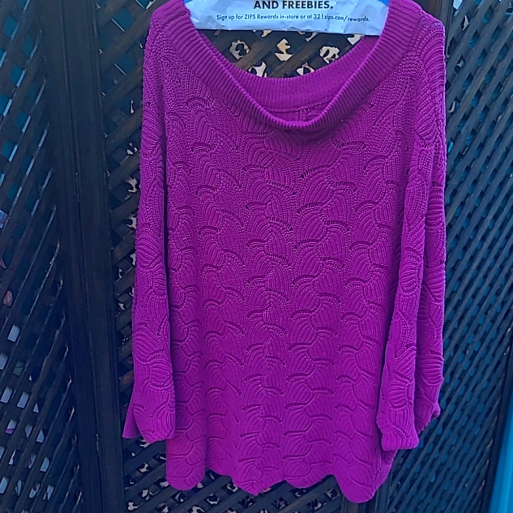 Magenta Sweater NWOT